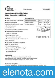 Infineon BTS4881-R datasheet
