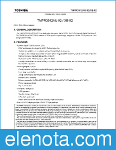 Toshiba TMPR3912AU-92 datasheet